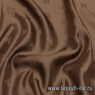 Подкладочная (о) коричневая - итальянские ткани Тессутидея арт. 08-1282
