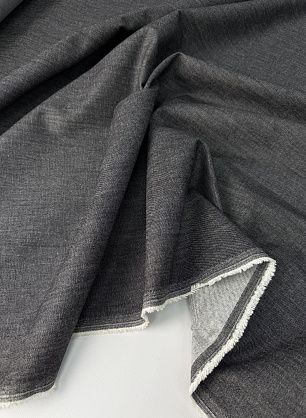 Джинса (о) черная - в интернет-магазине тканей Тессутидея арт. 01-8007