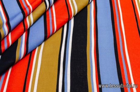 Сорочечная (н) разноцветная полоска - итальянские ткани Тессутидея арт. 01-4925