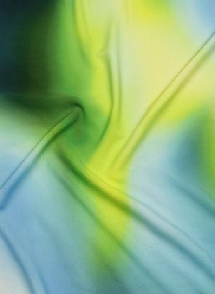 Плательная вискоза (н) яркие желто-зелено-голубые акварельные разводы - в интернет-магазине тканей Тессутидея арт. 04-1777