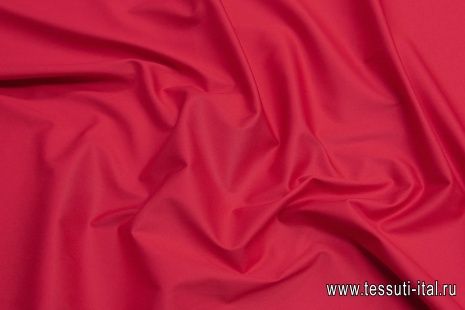 Хлопок стрейч (о) красный - итальянские ткани Тессутидея арт. 01-6819