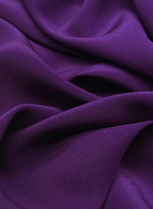 Крепдешин (о) темно-сиреневый - в интернет-магазине тканей Тессутидея арт. 02-7757
