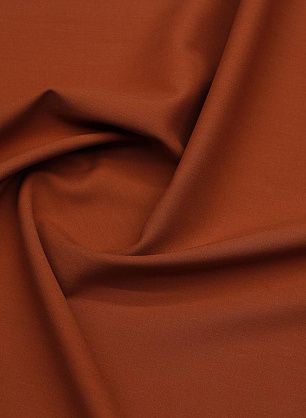 Хлопок костюмный стрейч (о) красно-коричневый - в интернет-магазине тканей Тессутидея арт. 01-7696