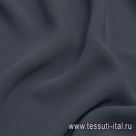 Шелк кади (о) темно-серый - итальянские ткани Тессутидея арт. 10-2148