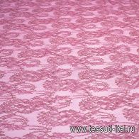 Кружевное полотно (н) розово-бежевое Solstiss - итальянские ткани Тессутидея арт. 03-6144