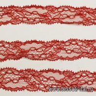 Кружево (о) красное ш-3см - итальянские ткани Тессутидея арт. 03-7131