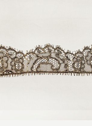 Кружево с люрексом черно-золотое ш-4,5см - в интернет-магазине тканей Тессутидея арт. 03-7350