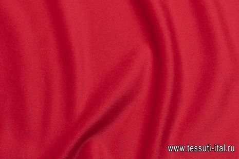 Пальтовая шерсть и кид мохер (о) темно-красная - итальянские ткани Тессутидея арт. 09-1939