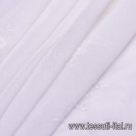 Плательная (н) белая вышивка на белом - итальянские ткани Тессутидея арт. 03-6006