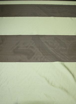 Органза (н) бежево-зеленые широкие полосы - в интернет-магазине тканей Тессутидея арт. 03-2863