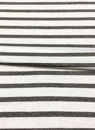 Трикотаж вискоза полоска (н) бело-коричневая - в интернет-магазине тканей Тессутидея арт. 14-1521