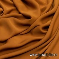 Крепдешин (о) коричнево-оранжевый - итальянские ткани Тессутидея арт. 02-8768