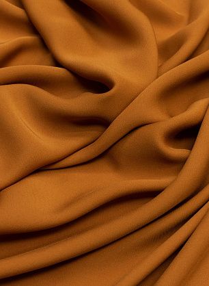 Крепдешин (о) коричнево-оранжевый - в интернет-магазине тканей Тессутидея арт. 02-8768