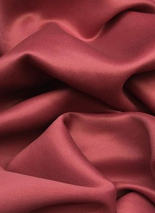 Шелк кади (о) брусничный - в интернет-магазине тканей Тессутидея арт. 02-7745