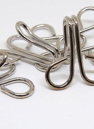 Крючок металл серебро - в интернет-магазине тканей Тессутидея арт. F-4540