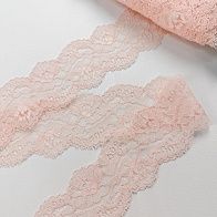 Кружево ш-5,5см светло-розовое "LA PERLA"  - итальянские ткани Тессутидея арт. 03-1502