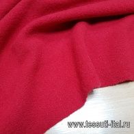 Трикотаж шерсть лоден водоотталкивающий (о) красный Piacenza - итальянские ткани Тессутидея арт. 15-0766