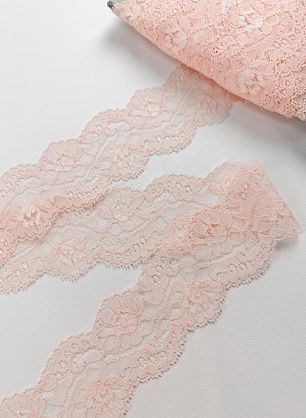 Кружево ш-5,5см светло-розовое "LA PERLA"  - в интернет-магазине тканей Тессутидея арт. 03-1502