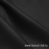 Пальтовая шерсть двухслойная (о) черная - итальянские ткани Тессутидея арт. 09-2132