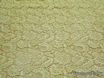 Кружевное полотно (о) лимонное - итальянские ткани Тессутидея арт. 01-4936