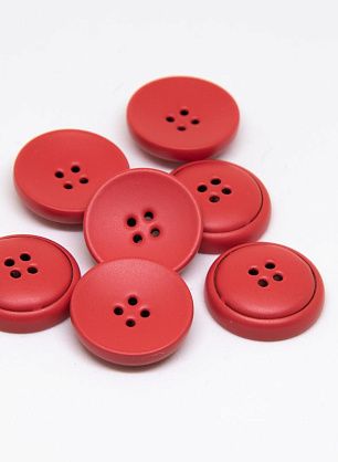 Пуговица пластик 4 прокола d-17мм оранжевая - в интернет-магазине тканей Тессутидея арт. F-4585
