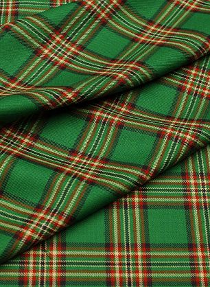 Костюмная (н) красно-сине-зеленая клетка - в интернет-магазине тканей Тессутидея арт. 05-4533