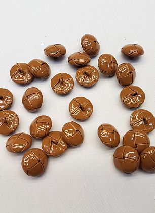 Пуговица на ножке  d-16мм плетеная бежевая - в интернет-магазине тканей Тессутидея арт. F-3538