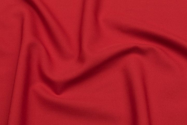 Костюмная (340 г/м) (о) красная - итальянские ткани Тессутидея арт. 05-4353