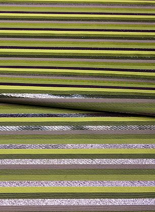 Плательная купон (1,8м) с люрексом (н) желто-зелено-сиреневая полоска - в интернет-магазине тканей Тессутидея арт. 03-5176