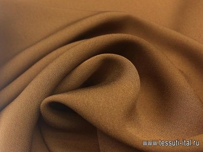 Плательная кади (о) светло-коричневая - итальянские ткани Тессутидея арт. 02-8021