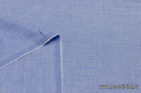 Лен (о) голубой меланж - итальянские ткани Тессутидея арт. 16-0484