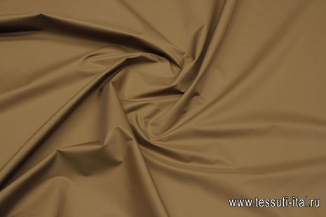 Плащевая с водоотталкивающим покрытием (о) светло-коричневая - итальянские ткани Тессутидея арт. 11-0462
