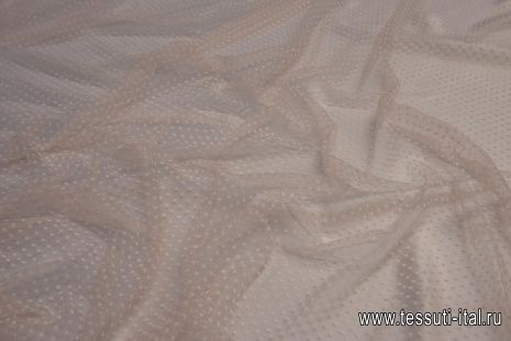 Плательная сетка (н) светло-розовая с вкраплениями - итальянские ткани Тессутидея арт. 03-6282
