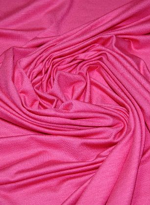 Трикотаж хлопок (о) ярко-розовый - в интернет-магазине тканей Тессутидея арт. 14-1287