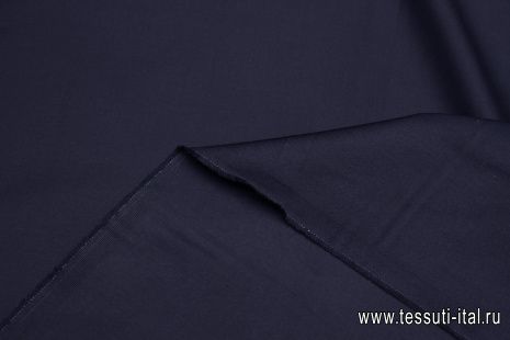 Хлопок костюмный (о) темно-синий - итальянские ткани Тессутидея арт. 01-7530