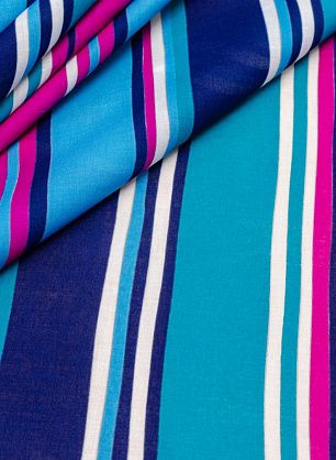 Сорочечная полоска (н) сине-бело-розово-бирюзовая - в интернет-магазине тканей Тессутидея арт. 01-4924
