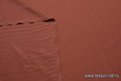 Крепдешин (о) какао - итальянские ткани Тессутидея арт. 02-9055