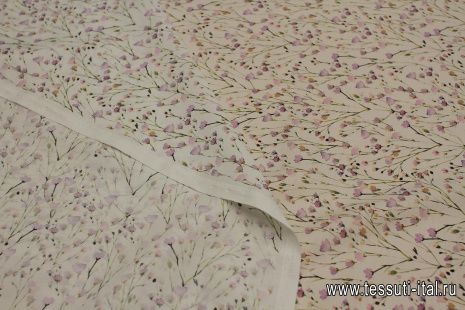 Маркизет (н) мелкий цветочный рисунок на айвори - итальянские ткани Тессутидея арт. 10-3219