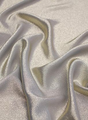 Шелк стрейч с люрексом (о) светло-голубой с золотом - в интернет-магазине тканей Тессутидея арт. 10-3117
