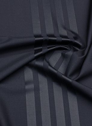 Костюмная купон (1,55м) (н) темно-синяя с полосками - в интернет-магазине тканей Тессутидея арт. 05-4581