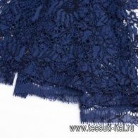 Кружевное полотно (о) темно-синее - итальянские ткани Тессутидея арт. 03-6084
