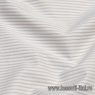 Сорочечная (н) бело-коричневая полоска - итальянские ткани Тессутидея арт. 01-6341