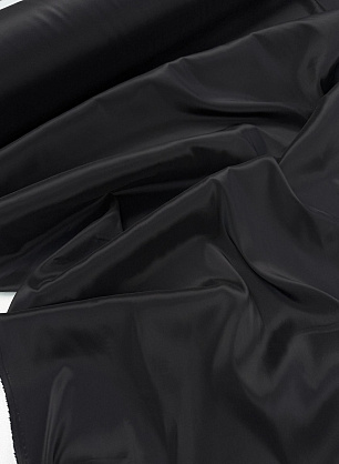 Подкладочная вискоза+ПБТ стрейч (о) черная - в интернет-магазине тканей Тессутидея арт. 07-1574