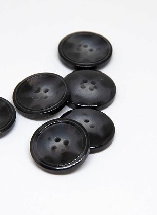 Пуговица пластик 4 прокола d-21мм серая - в интернет-магазине тканей Тессутидея арт. F-4724