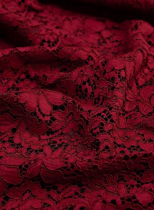 Кружевное полотно (о) красно-бордовое - в интернет-магазине тканей Тессутидея арт. 03-6255