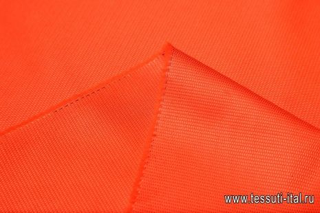 Плательная фактурная (о) ярко-оранжевая - итальянские ткани Тессутидея арт. 01-3640