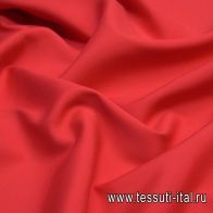 Плательная кади стрейч (о) красная - итальянские ткани Тессутидея арт. 10-1514