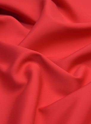 Плательная кади стрейч (о) красная - в интернет-магазине тканей Тессутидея арт. 10-1514