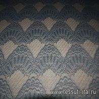 Плательная сетка (о) фактурная черная ш-125см - итальянские ткани Тессутидея арт. 04-0949