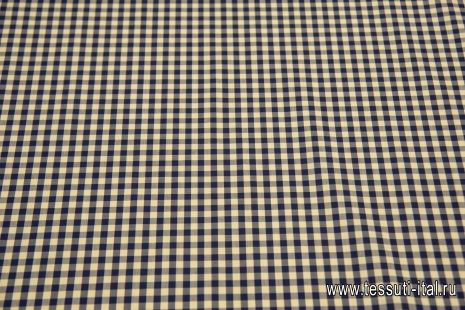 Сорочечная (н) сине-желтая клетка - итальянские ткани Тессутидея арт. 01-6131